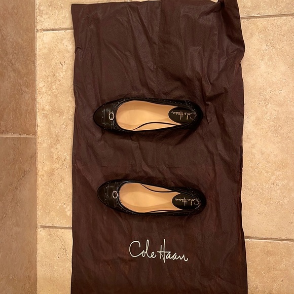 cole haan patent leather flats